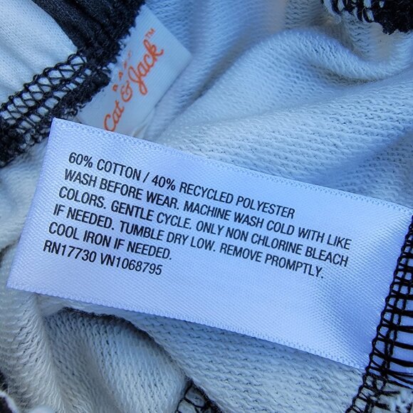 Baby Cat & Jack Halloween Checkers Jogger Set Size 0-3m - Picture 4 of 4